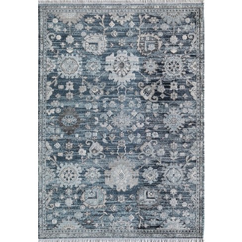 Rugs America Preston PS15A Stay Marigolden Transitional Vintage White Area Rug, 5'3 x 7'0