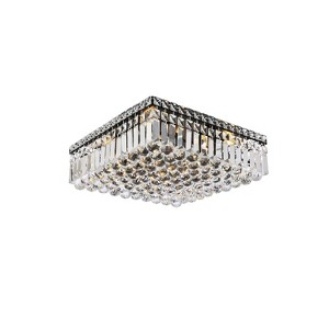 Elegant Lighting Maxime 16 inch black flush mount - 1 of 4