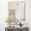 SEVOBAL Bathroom Vanity Mirrors Elegant Rectangular Wall Mirror with Shatterproof Rust-Resistant Sturdy Construction, Gold, 30"*22"*1.1" - 2 of 4