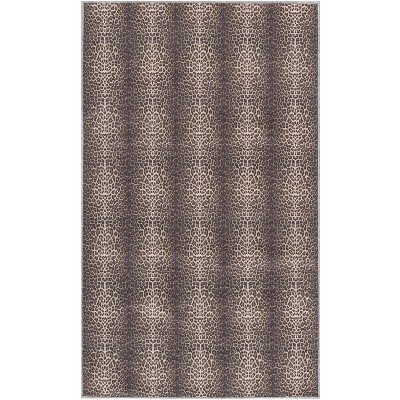 Nourison Washables Leopard Modern Indoor Non-Skid Area Rug