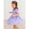RuffleButts Girls Knit Short Sleeve Twirl Dress - 4 of 4