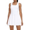 Attraco Women's Tennis Dress with Shorts Workout Golf Skirts with Pockets Athletic Dresses - 2 of 4