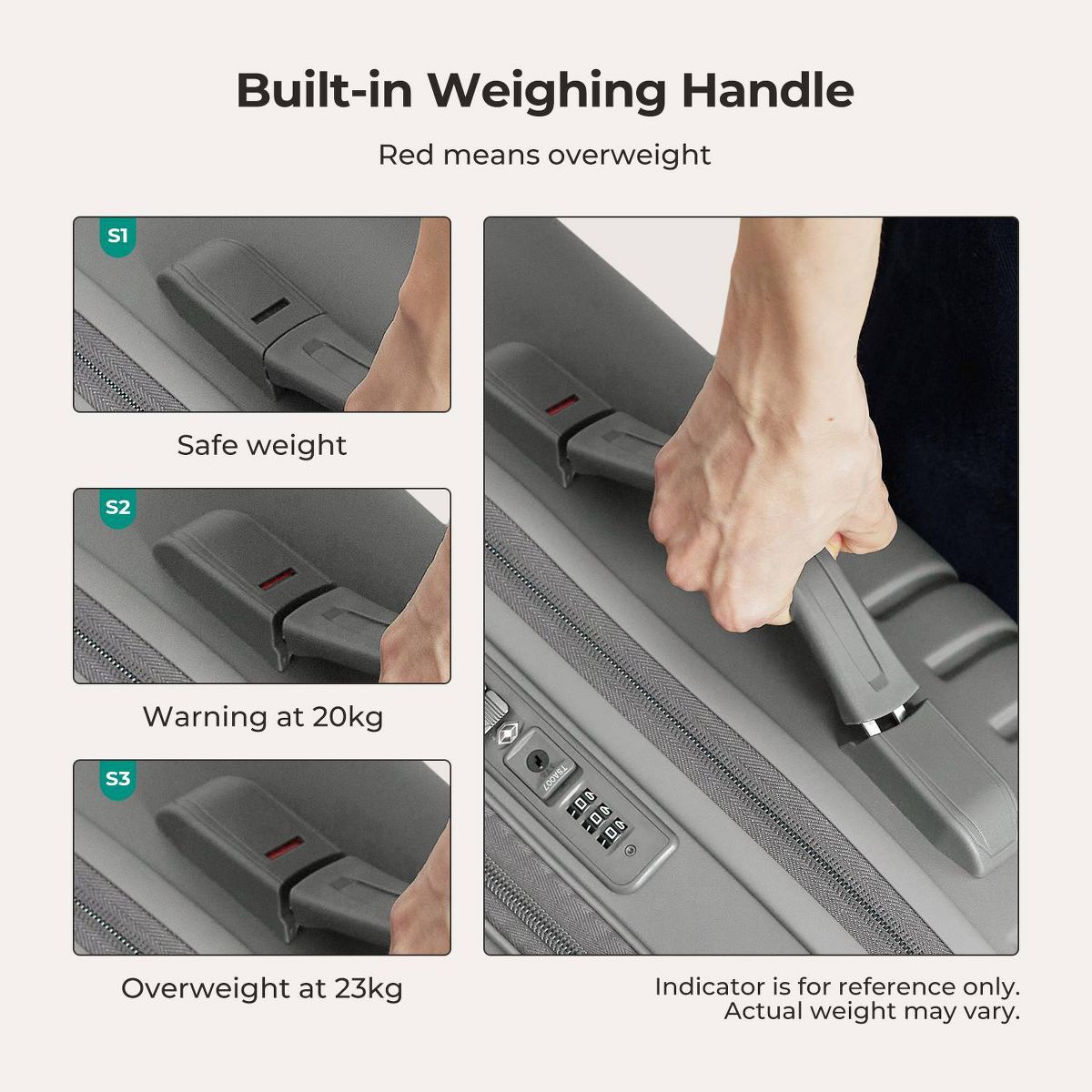 Bagsmart Getaway 24" Check-in Side-Opening Bag - thumbnail 3