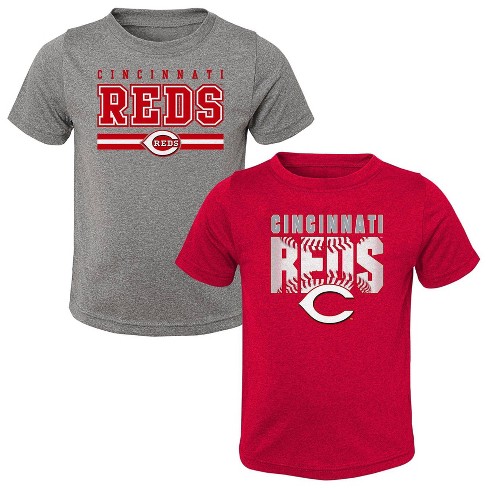 MLB Cincinnati Reds Toddler Boys' 2pk T-Shirt - 3T