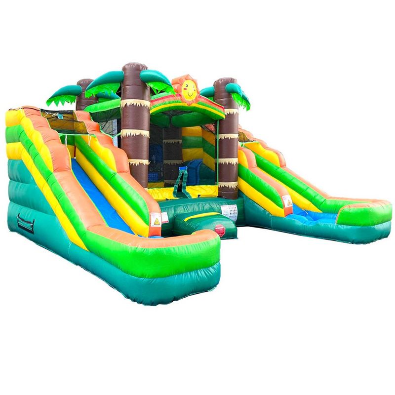 Pogo Bounce House Crossover Double Water Slide Bounce House Combo, No Blower, 2 of 7