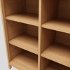 KTMBDW Bathroom Cabinet Freestanding, Bamboo Storage Cabinet Floor Cupboard with Door and 3 Shelf for Small Spaces, Bathroom, Hallway, Natural - 4 of 4