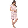 Casual Nights Women's Super Soft Yummy Nightshirt, Short Sleeve Nightgown, Night Dress with Fun Prints & Patterns - 2 of 4