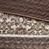 Sapphtopaz Bedding Comforter Set 5 Piece Traditional Style Geometric Jacquard Embroidery Quilt Set with Throw Pillows - 4 of 4