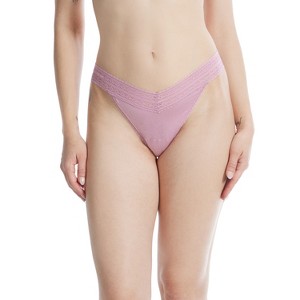 Hanky Panky Women's DreamEase Original Rise Thong - One Size - 1 of 3