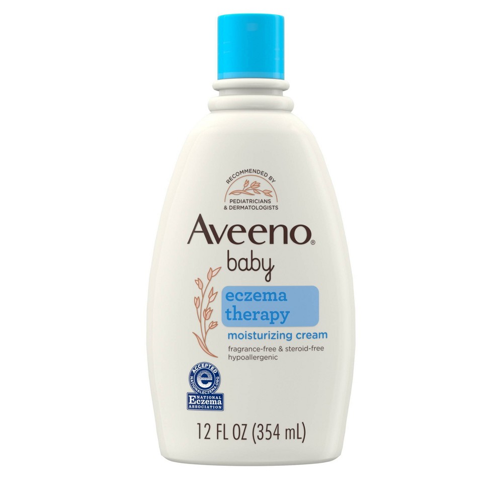 Photos - Cream / Lotion Aveeno Baby Eczema Therapy Moisturizing Cream for Dry, Itchy Skin - 12 fl 