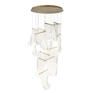 ET2 Lighting Rinkle 14 - Light Pendant in  French Gold - 1 of 4