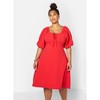 Rebdolls Women's Mia Peasant Style A Line Midi Dress - 2 of 4