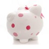 Child To Cherish 7.75 In Pink Multi Dot Bank Bow Save Money Girl Decorative Banks - 4 of 4
