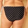 Women's Ruffles Polka Dot Tricot Low-Rise High Leg Medium Coverage Side-Tie Bikini Bottom - Wild Fable™ - 2 of 3