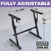 Liquid Stands KS-49 Foldable Piano Keyboard Stand - 49-88 Key Z Style Adjustable Piano Stand - Portable Heavy Duty Stand - Musical Keyboard Stand - 2 of 4