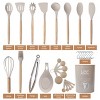 Lux Decor Cooking Utensil Set 35 Piece Silicone and Wood Kitchen Utensil Set with Holder Non Stick Kitchen Gadgets & Tools - 3 of 4