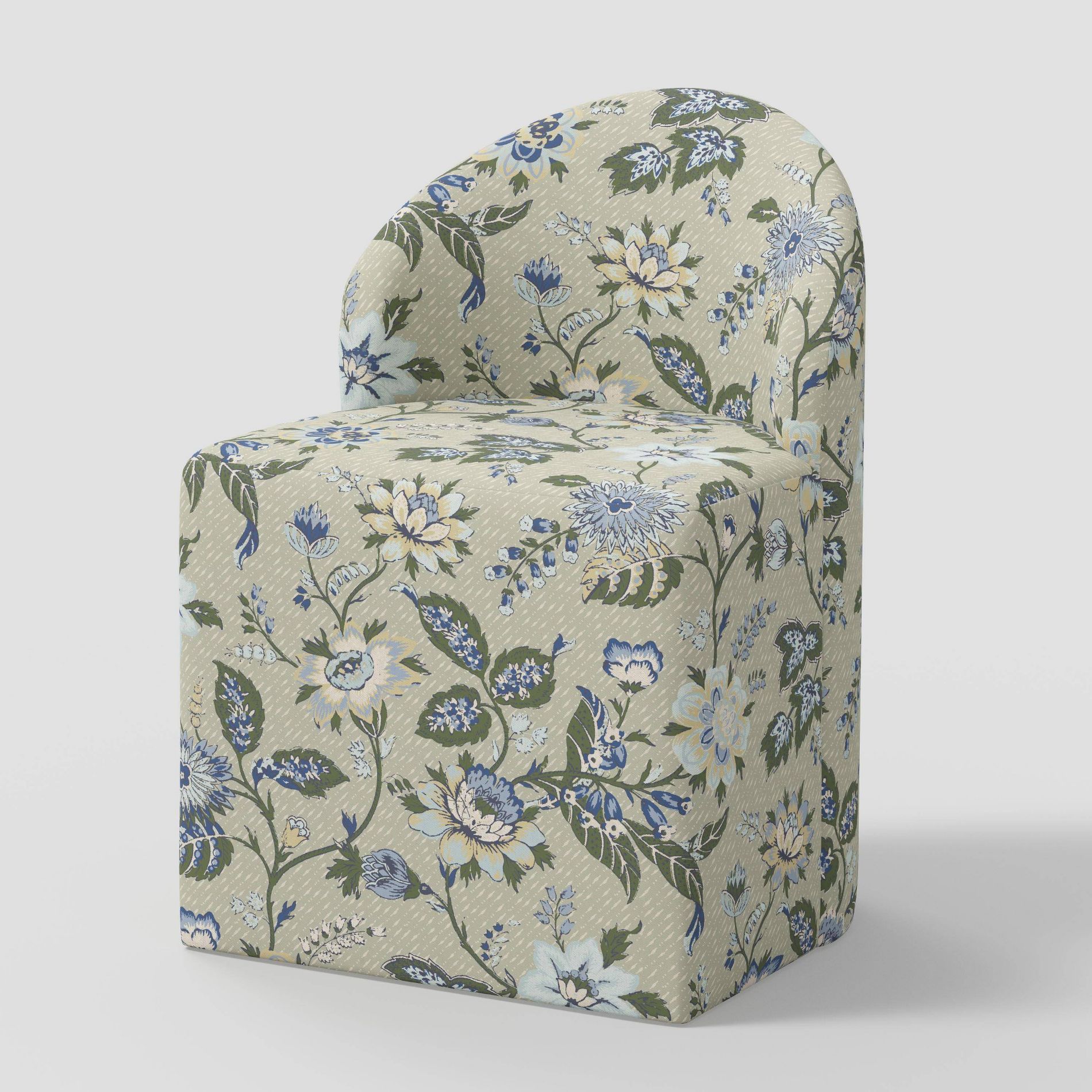 Ella Tub Upholstered Dining Chair Adelaide Floral Moss - Threshold™