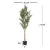 NicBex 70" Artificial Bamboo with Pot Realistic Faux Plant for Indoor/Outdoor Decor, Easy Maintenance, Sturdy Base, Lifelike Segmented Stems - 3 of 4