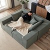 SKRAN 104" Modular L Shaped Sectional Sofa with Upholstered,Free Combination,Foam-Filled Compressed Sofa for Living Room,Bedroom,Corduroy - 2 of 4