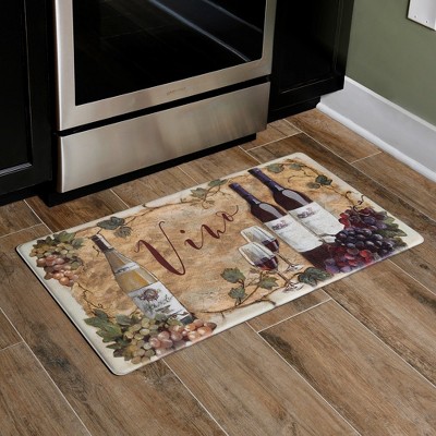 Coffee Words Designer Chef Oil & Stain Resistant Anti-fatigue Kitchen Floor  Mat : Target