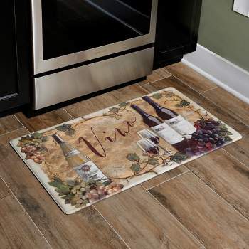Deluxe Anti-Fatigue Kitchen Mats 39x20 Oil and Stain Resistant with  Strong Fabric, Stylish Chef Mat Match Every Corner