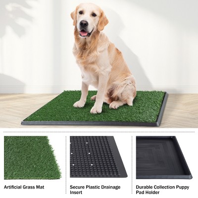 Large Artificial Grass Puppy Pee Pad with Tray