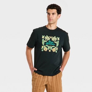 Camiseta gráfica de manga corta para hombre - Goodfellow & Co™ x Reyn Spooner Negro