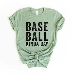 Simply Sage Market Women's Baseball Kinda Day Short Sleeve Graphic Tee - 1 of 3