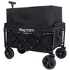 HTUTWOO 3-in-1 Convertible Folding Wagon, Expandable Dual-Layer Wagon, 180L Capacity All-Terrain Wheels, for Camping, Shopping, Gardening, Fishing - 4 of 4