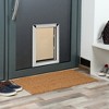 PawHut 2 Way Locking Dog Door, Aluminum Doggy Pet Door for Wall, Fast Installation, with Magnetic Closure, Locking Panel, Weatherproof, Insulating - 2 of 4