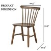 PAGED 2pc Dining Chairs, Mid-Century Modern Dining Room Chairs with Spindle Back, Kitchen Chairs for Dining Room - 3 of 4