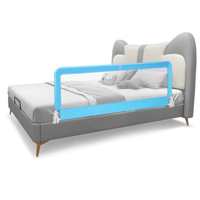 Infans 59" Breathable Baby Children Toddlers Bed Rail Guard Safety Swing Down Blue