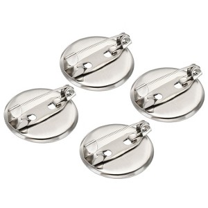 Unique Bargains Metal DIY Blankets Crafts Brooch Making Home Sewing Blank Trays Safety Pins 50 Pcs - 1 of 4