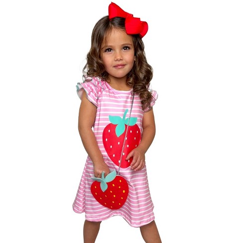 Strawberry Little Girls Dress