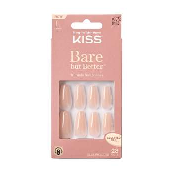 KISS Bare But Better TruNude Fake Nails - Nude Drama - 28ct