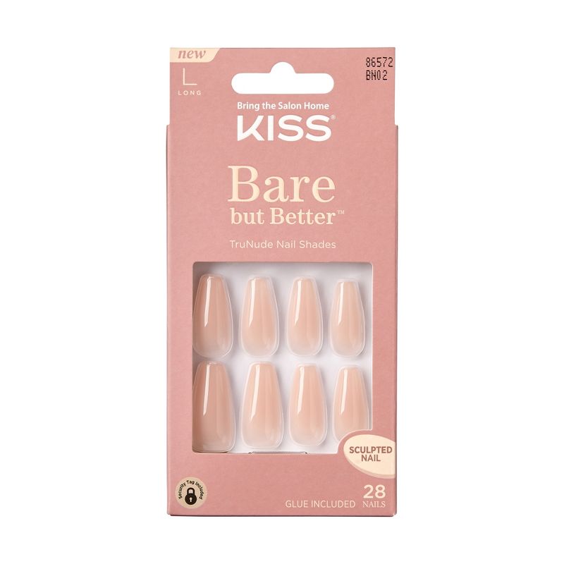 KISS Bare But Better TruNude Fake Nails - Nude Drama - 28ct, 1 of 15