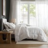 Harbor House Living 100% Cotton Solid Color Comforter, Premium 400 TC Sateen Face Lightweight White Goose Down Filling Comforter - 2 of 4
