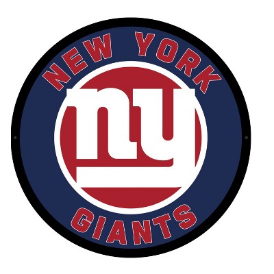 Evergreen Ultra-Thin Edgelight LED Wall Decor, Round, New York Giants- 23 x 23 Inches Made In USA