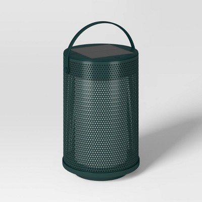 Mesh Solar and Rechargeable USB LED Outdoor Lantern Green - Room Essentials™