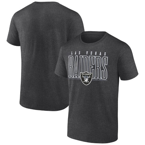 Nfl Las Vegas Raiders Men's Tallest Player Heather Short Sleeve Bi-blend  T-shirt : Target