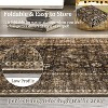 Elegant Floral Inspired Non-Slip Washable Low Pile Rug with Stain-Resistant Backing, Perfect for Living Room, Bedroom, Kitchen, Entryway - 3 of 4