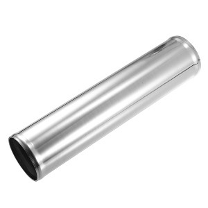 Unique Bargains Aluminum Alloy Intercooler Straight Air Intake Tube Silver Tone - 1 of 4