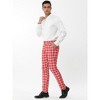 Lars Amadeus Men's Plaid Casual Slim Fit Flat Front Business Checked Dress Trousers - 4 of 4