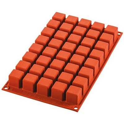 Silikomart Silicone Bakeware Square Cube Mold 1.4 Oz, 35mm X 35mm