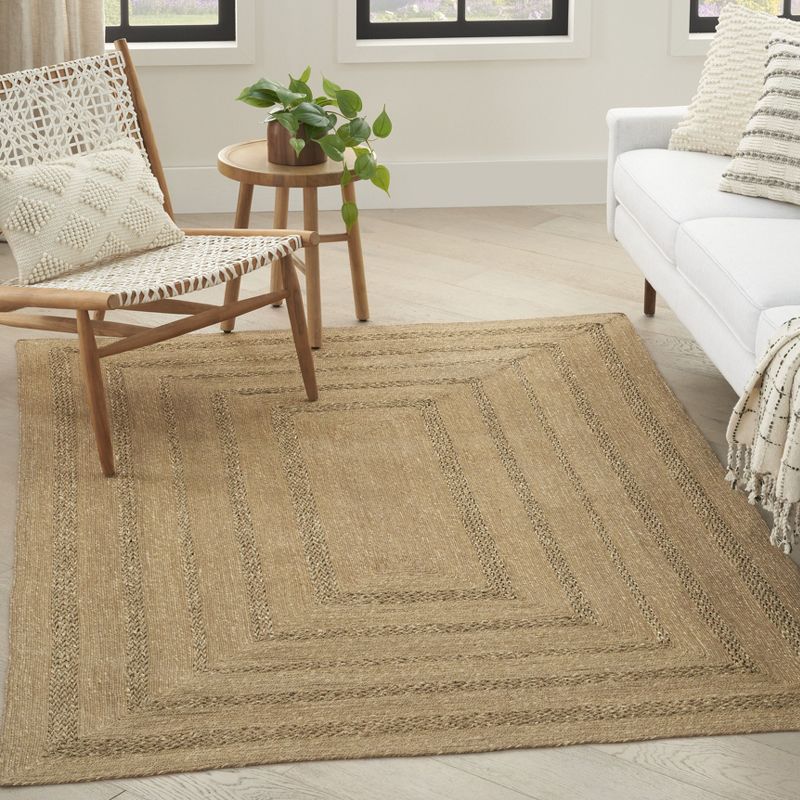 Nourison Natural Woven Seagrass Indoor Outdoor Area Rug, 3 of 10