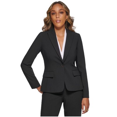 Calvin Klein Womens Solid Blazer Jacket