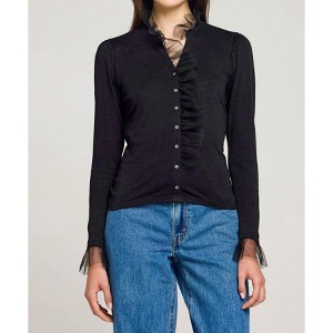 Women's Vivian Tulle Ruffle Top - GOLDIE - 1 of 3