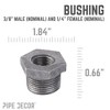 Pipe Decor 3/8 in. x 1/4 in. Black Bushing - 3 of 4