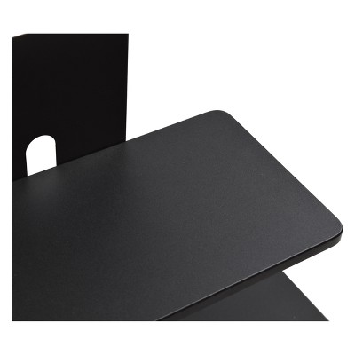 Black Steel TV Stand with Adjustable Mount for 75" TVs