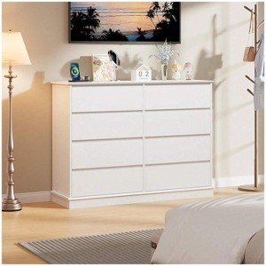 Nasitip 8 Drawer Dresser for Bedroom, Wide Wooden Chest of Drawers with Wide Top for Closet - 1 of 4
